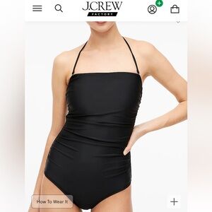 New with Tags Jcrew Strapless one piece swimsuit
Size: L
Color: Black
